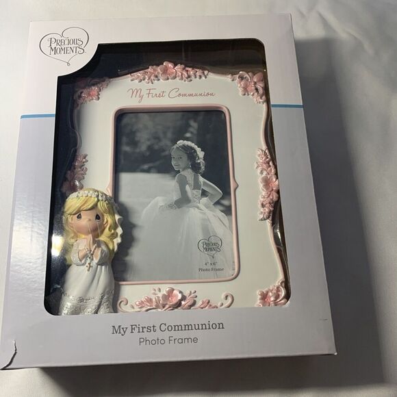 Home Decorations Girls Precious Moments My First Communion Photo Frame 4x6 - Picture 9 of 10